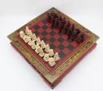 Professional International Chess Game Version Wooden Chess Classic Standard Folding Antique Terracotta Chess Board Game Qenueson - Image 7