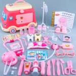 Children'S Ambulance Play House Injection Little Doctor Toy Set Toolbox Boy Girl Medical Kit Stethoscope - Image 2