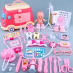 Children'S Ambulance Play House Injection Little Doctor Toy Set Toolbox Boy Girl Medical Kit Stethoscope - Image 4