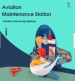 Children'S Play House Kitchen Toy Simulation Tableware Supermarket Makeup Tool Doctor Airplane Model Two-In-One Set - Image 3