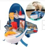 Children'S Play House Kitchen Toy Simulation Tableware Supermarket Makeup Tool Doctor Airplane Model Two-In-One Set - Image 4