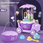Children Play House Trolley Ice Cream Candy Car Dresser Doctor Toy Kitchen Suit - Image 3