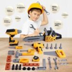 Children's Toolbox Toy Suit Play House Electric Drill Role - Image 2