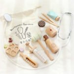 Children's Solid Wood Play House Simulation Doctor Nurse Stethoscope Toy Suit - Image 5