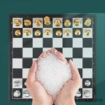 Magnetic Chess Set Folding Board Children Students