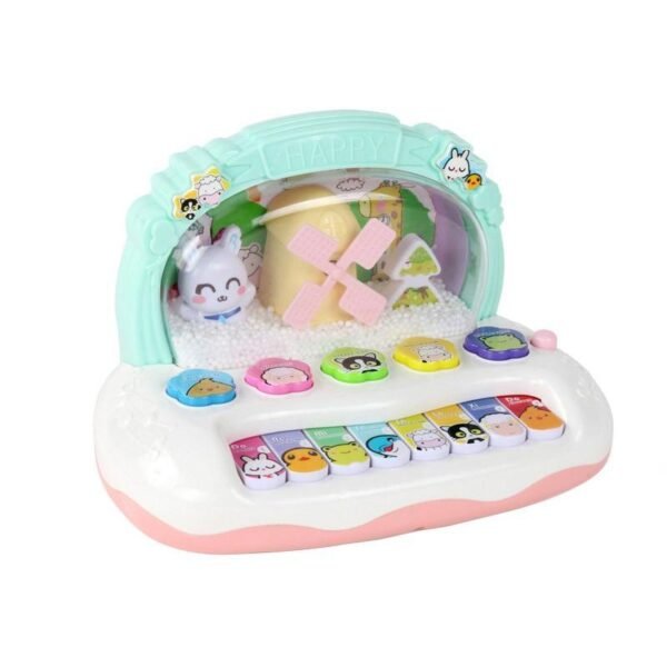 Dream ice snowflake teaches playing piano musical instrument toy