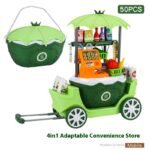 Children Play House Trolley Ice Cream Candy Car Dresser Doctor Toy Kitchen Suit - Image 9