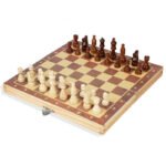 Magnetic Chess Wooden Wooden Checker Board Solid Wood Pieces Folding Chess Board High-end Puzzle Chess Game Entertainment - Image 4