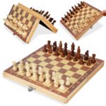 Magnetic Chess Wooden Wooden Checker Board Solid Wood Pieces Folding Chess Board High-end Puzzle Chess Game Entertainment - Image 5