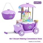 Children Play House Trolley Ice Cream Candy Car Dresser Doctor Toy Kitchen Suit - Image 7