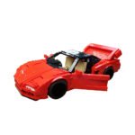 Red Car Building Blocks Model Assembly Plastic Building Blocks - Image 3