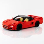 Red Car Building Blocks Model Assembly Plastic Building Blocks